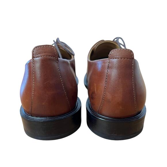 Cole Haan Men's 10.5 Beckett Split Toe Dress Shoes Leather Lace Up Oxfords Brown - Picture 4 of 5